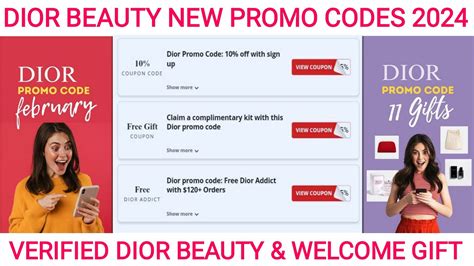 dior free promo codes|dior promo code tiktok.